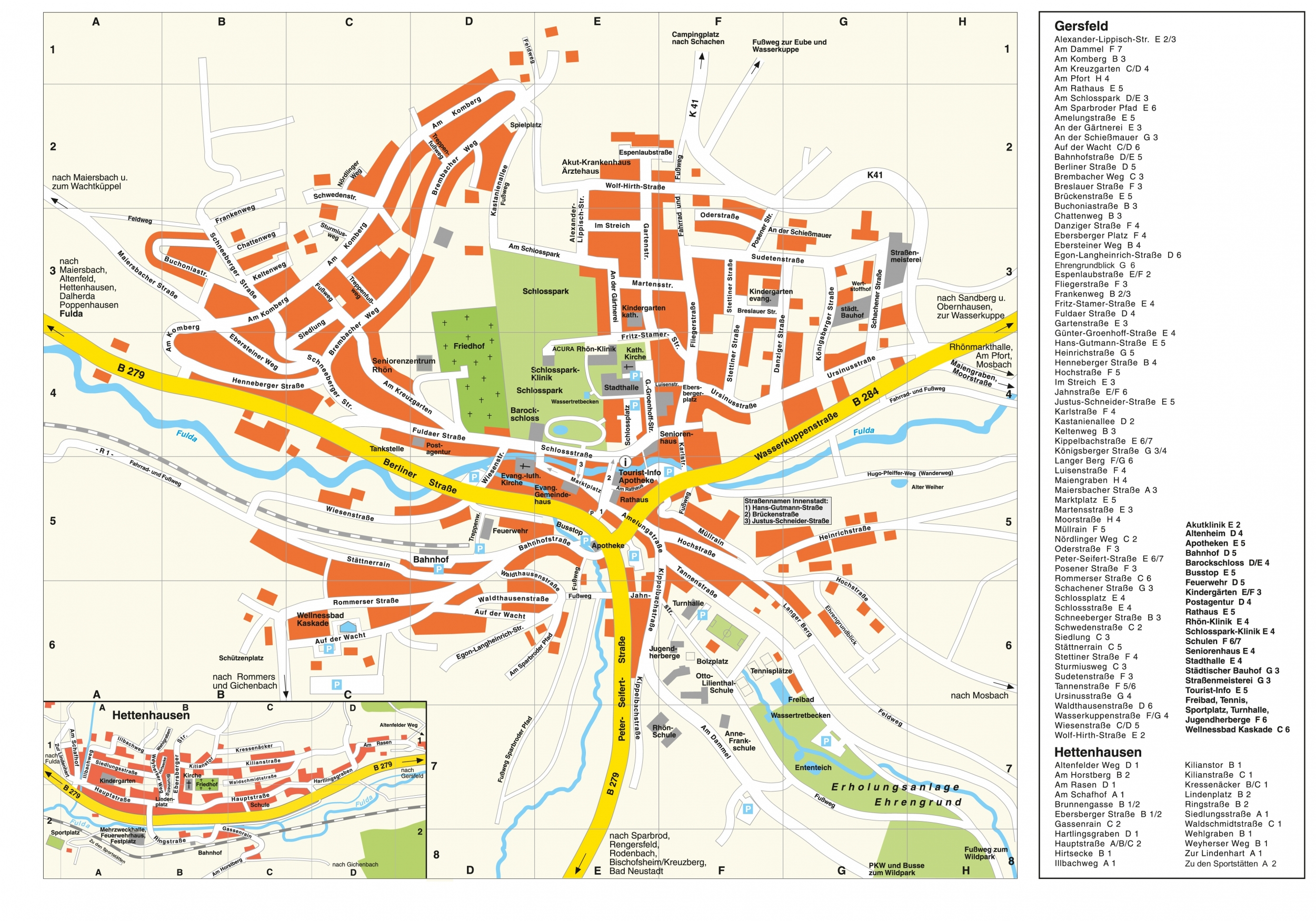 Stadtplan - Stadt Gersfeld (Rhön)